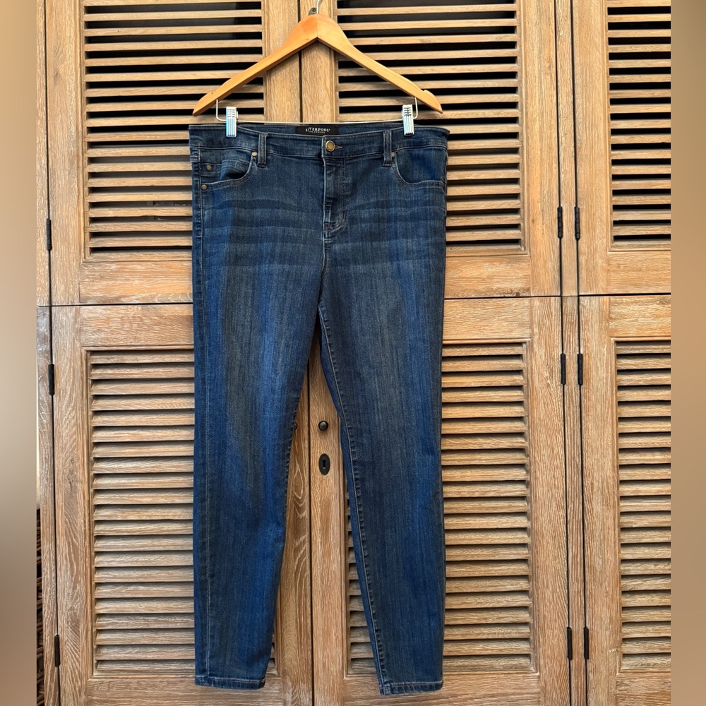 Liverpool Los Angeles Abby Skinny Jeans | San Andreas Dark Blue | 14/32